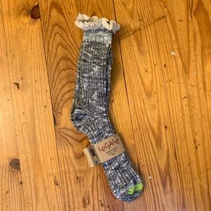 Lacy topped boot socks